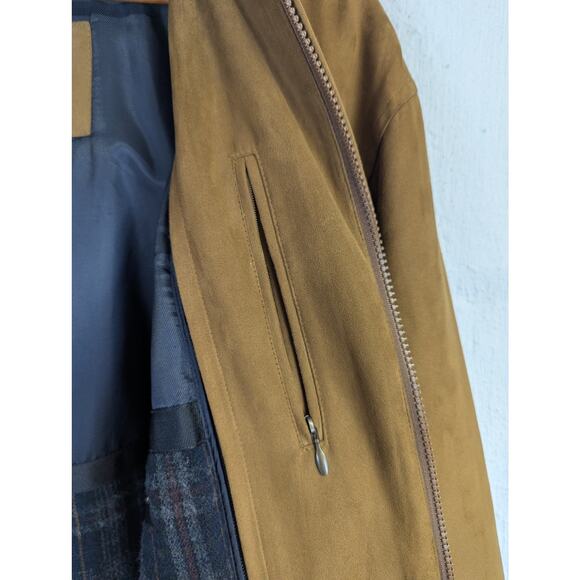 Jos A Bank Chore Coat Tan Removable Lining Warm Workwear Barn Grampa Mens Medium - Picture 9 of 15